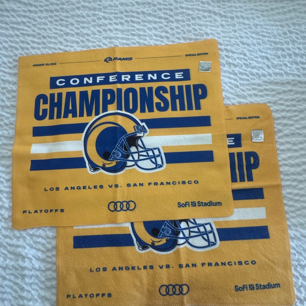 LA Rams S/2 Rally Towels- NWOT